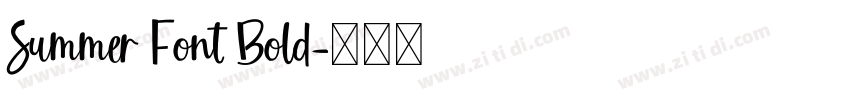 Summer Font Bold字体转换